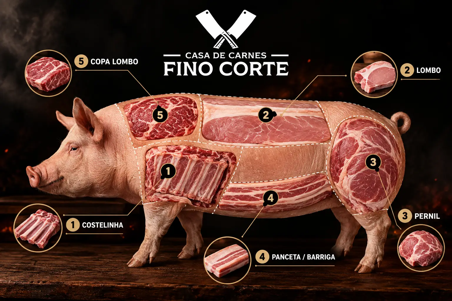 Cortes de Carne Suína